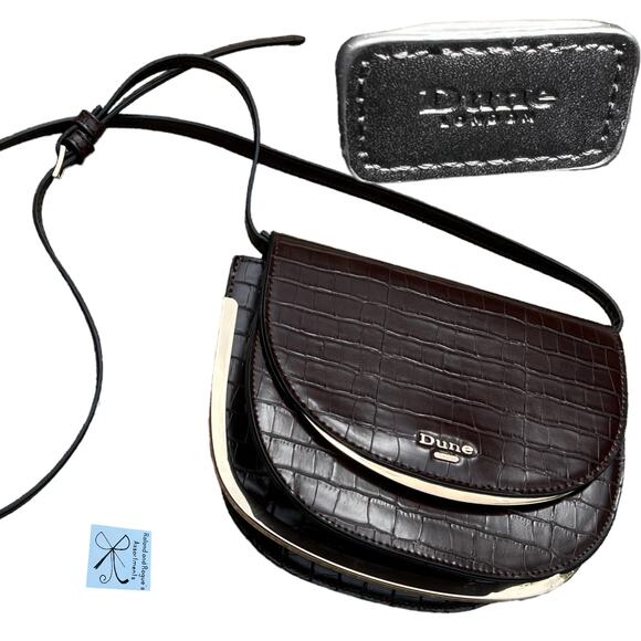 Dune London Textured Crossbody Purse - Picture 1 of 11
